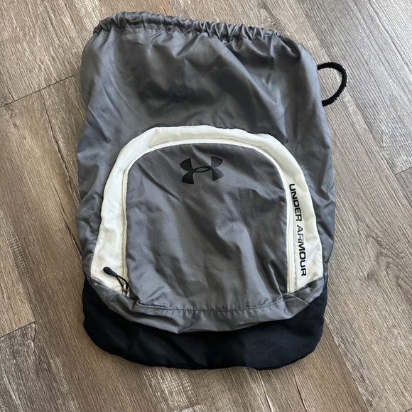 Under Armour Gray and Black Drawstring Men's Bag - Picture 1 of 6